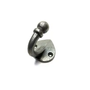 Oakcrafts - Antique Cast Iron Spearhead Robe Hooks Pack of 5 - 50mm