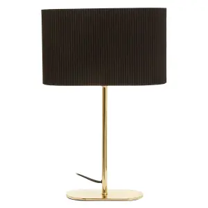 Interiors by Premier Lilian Shiny Brass Table Lamp