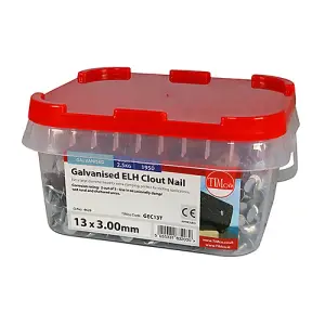 TIMCO Extra Large Head Clout Nails Galvanised - 13 x 3.00