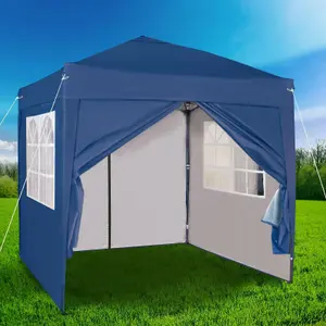 MCC Direct 2X2 Pop up Blue Gazebo with Sides