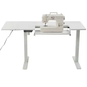 Sewing Online Electric Height Adjustable-Sewing, White with Adjustable Platform