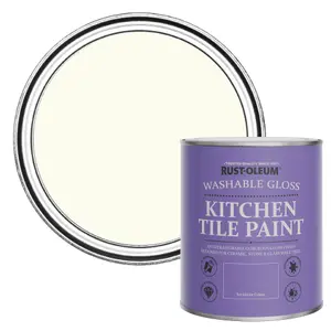 Rust-Oleum Antique White Gloss Kitchen Tile Paint 750ml