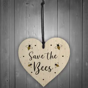 Garden Sign Hanging Door Plaque SAVE THE BEES Summerhouse Shed Sign Home Gift