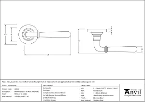 From The Anvil Polished Marine SS (316) Newbury Lever on Rose Set (Plain)