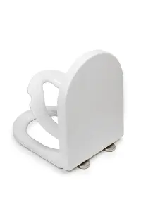 Croydex Hilier Stick 'n' Lock D-Shaped Toilet Seat