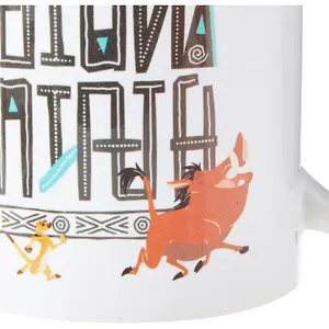 The Lion King Hakuna Matata Mug White/Yellow/Orange (One Size)