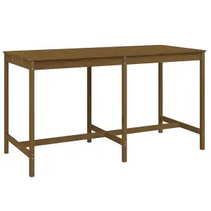 Berkfield Garden Table Honey Brown 203.5x90x110 cm Solid Wood Pine