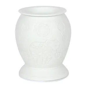 Elephant White Ceramic Electric Oil Burner