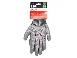 Scan PES3353 PU Palm Cut D Gloves - M (Size 8) SCAGLOCUTDM