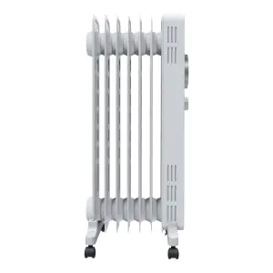 GoodHome Tekapo 1500W White Oil-filled radiator