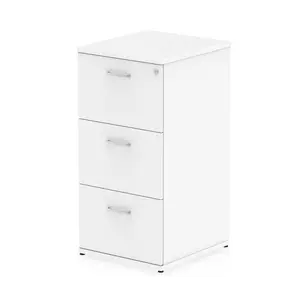 Impulse 50cm Wide 3 -Drawer File Cabinet White