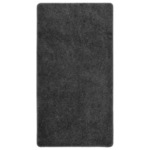 Shaggy Rug Dark Grey 80x150 cm Anti Slip