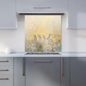 Ava Sterling: 00009 Premium Glass Kitchen Splashback W600mm x H600mm