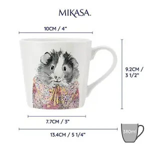 Mikasa Tipperleyhill Guinea Pig Print 380ml Mug