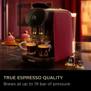 Philips L'Or Barista Sublime Capsule Coffee Maker. Deep Red.