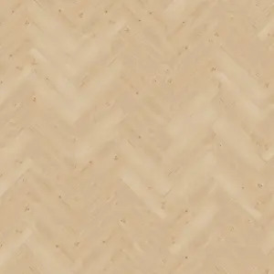 GoodHome Mambo Lulea Natural Knotted Wood effect Synchronised Herringbone Click vinyl Planks, 2.24m²