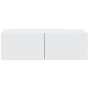 Berkfield Wall TV Cabinets 4 pcs White 100x30x30 cm