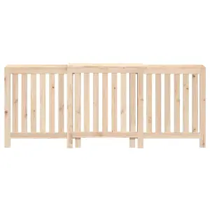 Berkfield Radiator Cover 210x21x85 cm Solid Wood Pine