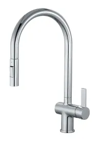 Keenware Kingsbury XL Chrome Dual Spray Pull Out Monobloc Kitchen Tap