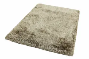 Handmade Rug, Luxurious Rug for Bedroom, Easy to Clean Dining Room Rug, Sparkle Rug, Taupe Shaggy Rug-120cm X 170cm