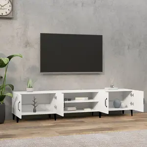 Berkfield TV Cabinet White 180x31.5x40 cm Engineered Wood