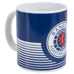 Rangers FC Linear Mug Blue/White/Red (One Size)