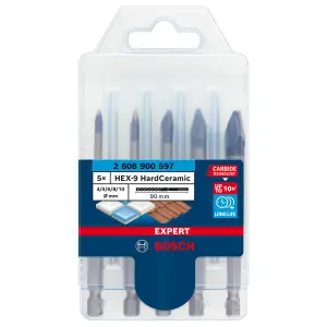 Bosch Professional 5 piece Tile & glass drill bit set