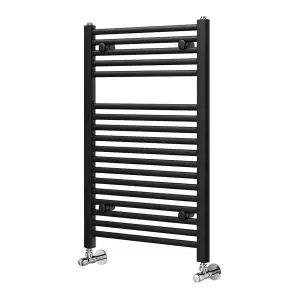 Triton Black Heated Towel Rail - 770x500mm