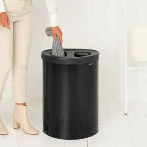 Brabantia 55 Litre Selector Laundry Bin Matt Black