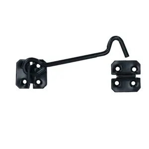 6 inch Cabin Hook Eye Latch Lock Catch Hold Back For Sheds Gates Hatches 2 Pack