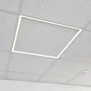 Square Frame LED Ceiling Panel Light - 590 x 590mm - 40W Cool White LED