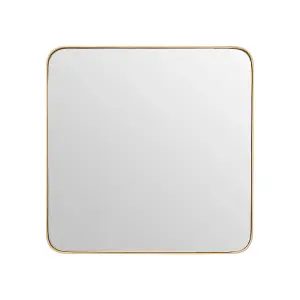 Interiors by Premier Tia Medium Gold Finish Square Wall Mirror