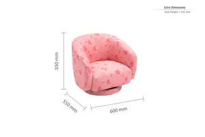 Childrens Disney Princess Accent Swivel Chair