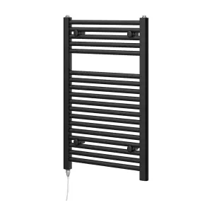 Triton Black Electric Heated Towel Rail - 770x500mm