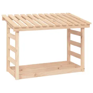 Berkfield Firewood Rack 108x64.5x78 cm Solid Wood Pine