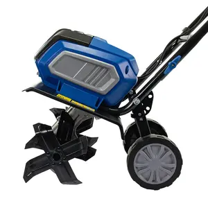 Hyundai 2x 20v (40V) Cordless Garden Tiller, 360mm Width, 220mm Depth, Brushless Motor, Li-Ion Batteries  HY2198