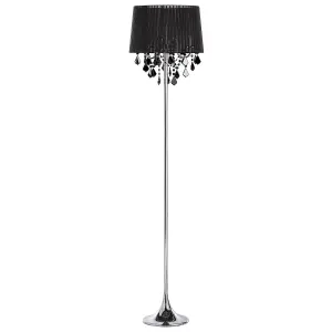 Crystal Floor Lamp Black EVANS