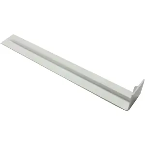 HomeSmart 5Pcs Plastic UPVC Fascia and Soffit Board Straight Butt Joint, 300mm x 40mm, Round Edge