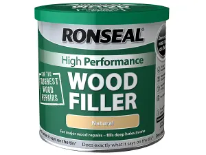 Ronseal 36058 High-Performance Wood Filler Natural 3.7kg RSLHPWFN37KG