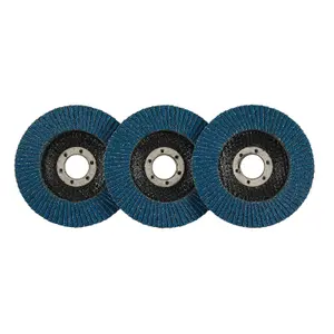 Draper  Zirconium Oxide Flap Discs, 115 x 22.23mm, 60 Grit (Pack of 10) 85724