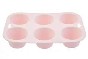 Maison by Premier Zing Pastel Pink Muffin Mould