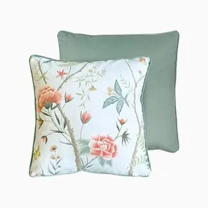 Chinoiserie Duck Egg Cushion