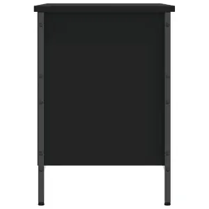 Berkfield Shoe Cabinet Black 69x35x50 cm Engineered Wood