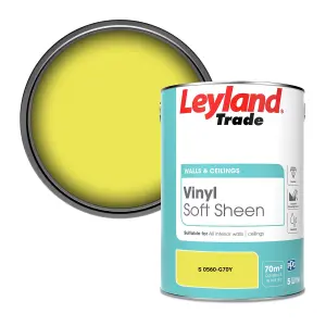 Leyland Trade Vinyl Soft Sheen Walls & Ceilings Emulsion Paint (S 0560-G70Y) - 5L