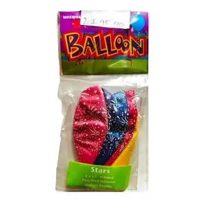 Unique Party Latex Sparkle Balloons (Pack of 5) Multicoloured (One Size)