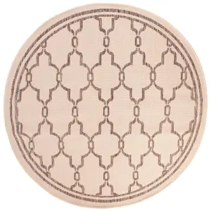 Natural Outdoor Rug, Geometric Stain-Resistant Rug For Patio Decks Garden Balcony, Modern Outdoor Area Rug-120cm (Circle)