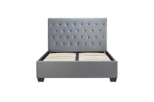 Birlea Cologne King Bed Frame In Grey Fabric