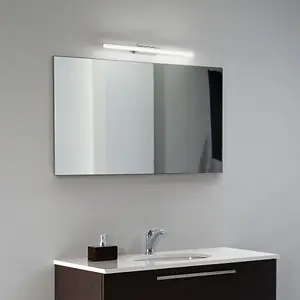 Luminosa Riflesso  LED Large Bathroom Over Mirror Lamps Chrome