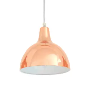 Interiors by Premier Jasper 3 Pendant Light with Copper Finish