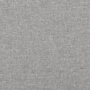 Berkfield Bed Frame Light Grey 90x190 cm 3FT Single Fabric